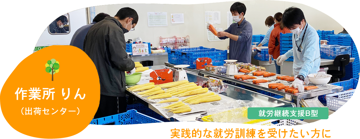 作業所りん（出荷センター）｜とれたての新鮮な野菜を全国に届けています