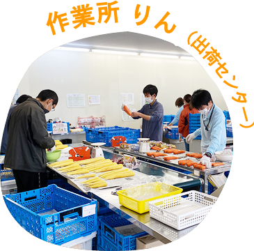 作業所 りん（出荷センター）｜実践的な就労訓練を受けたい方に｜就労継続支援B型
